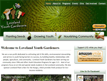 Tablet Screenshot of lovelandyouthgardeners.org